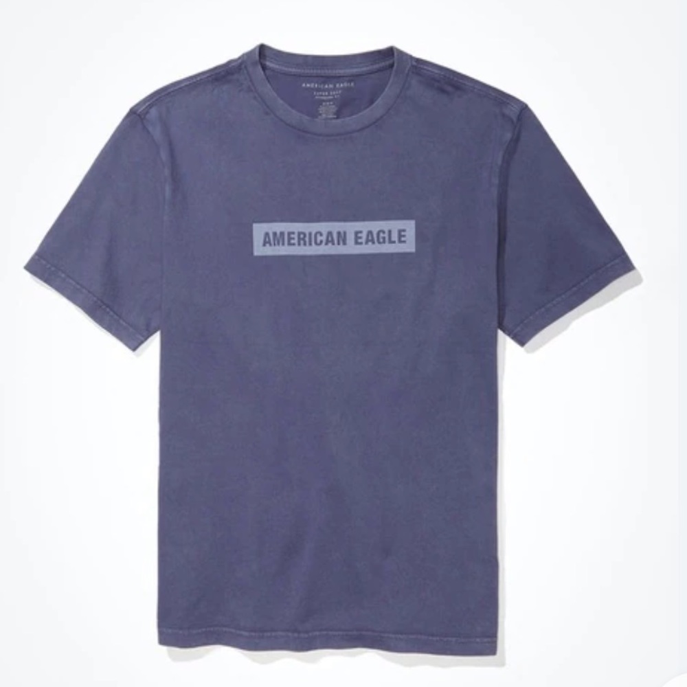 American Eagle Short Sleeve T Shirt Pale Stonewashed Purple Size XS Like New